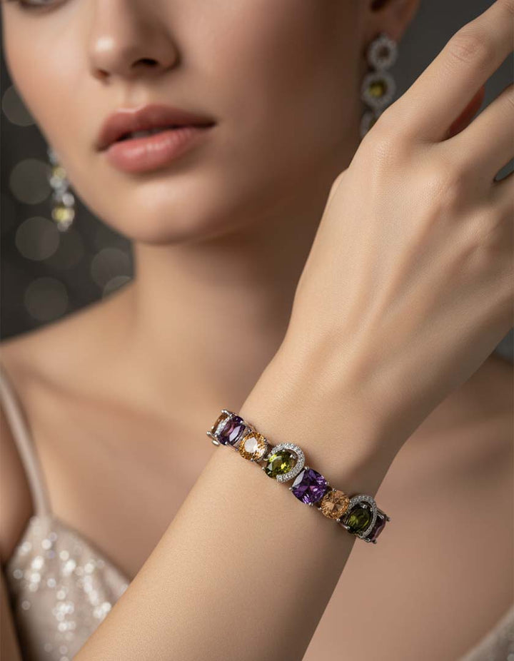 Imperial Shine Cz Purple Bracelet