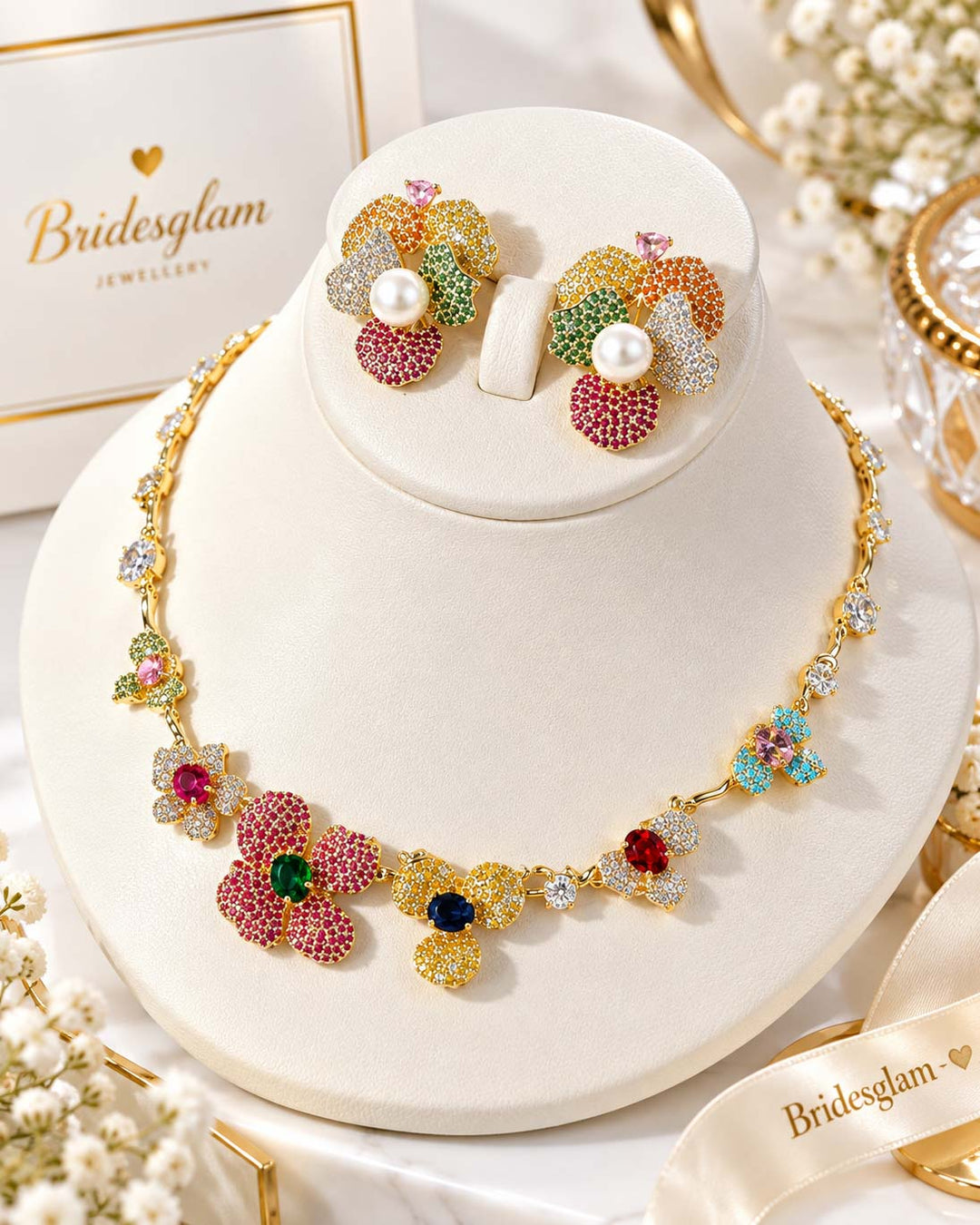 Royal Flower Cz Set
