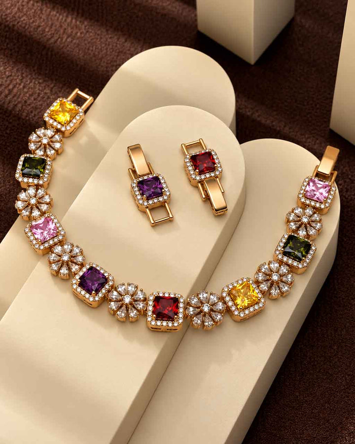 Classic Multicolor Cz Bracelet