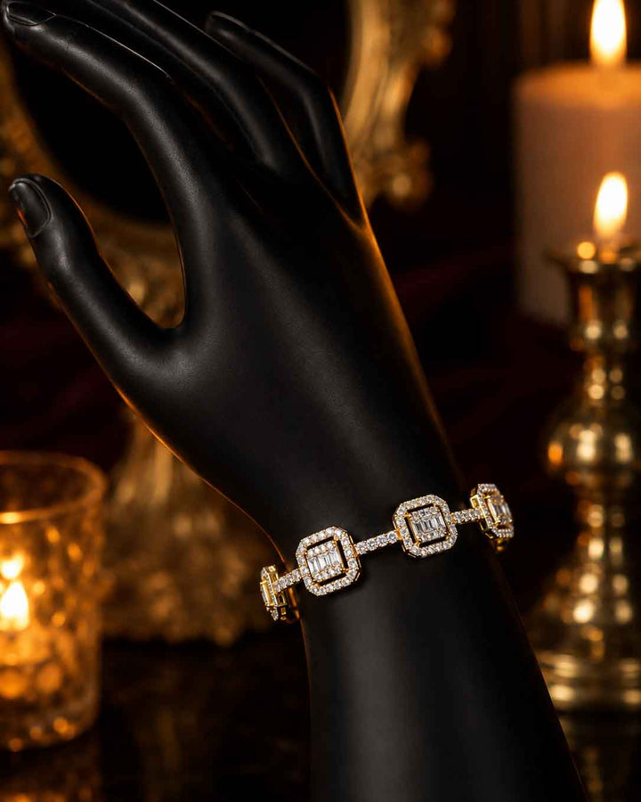 Regal Square Cz Bracelet