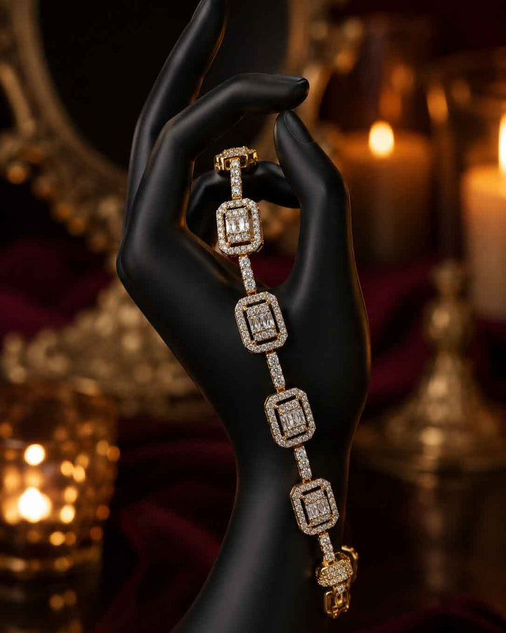 Regal Square Cz Bracelet
