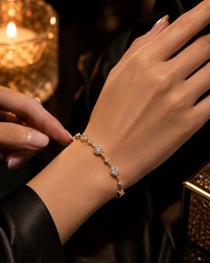 Diamond Cut Glossy Bracelet