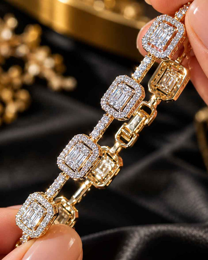 Regal Square Cz Bracelet