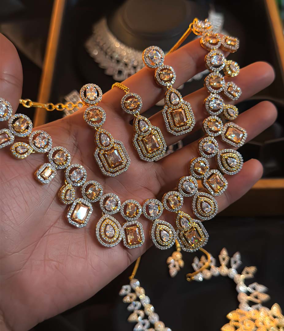 Two Tone Bride Champion Tikka Set