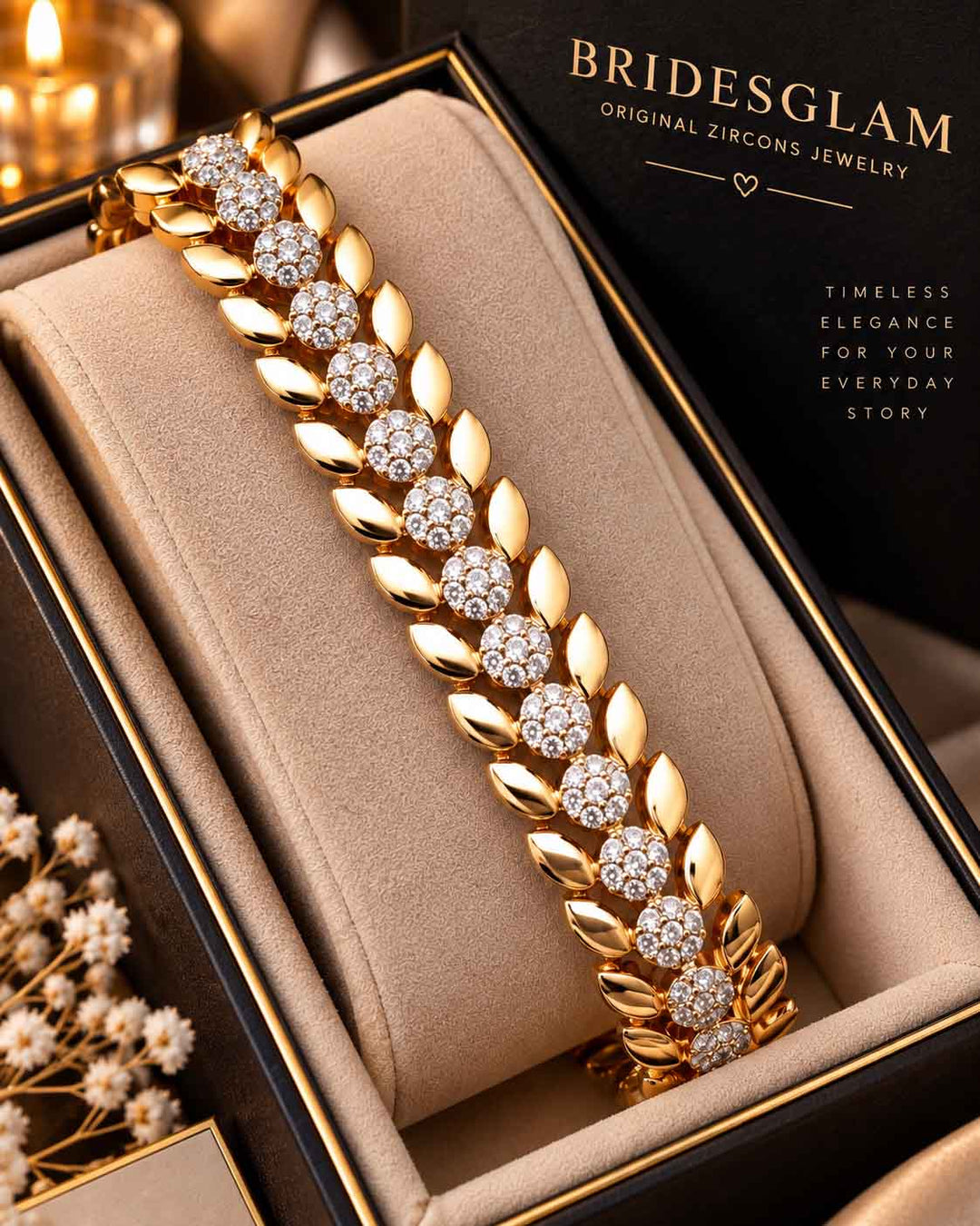 Elaris Gold Cz Bracelet
