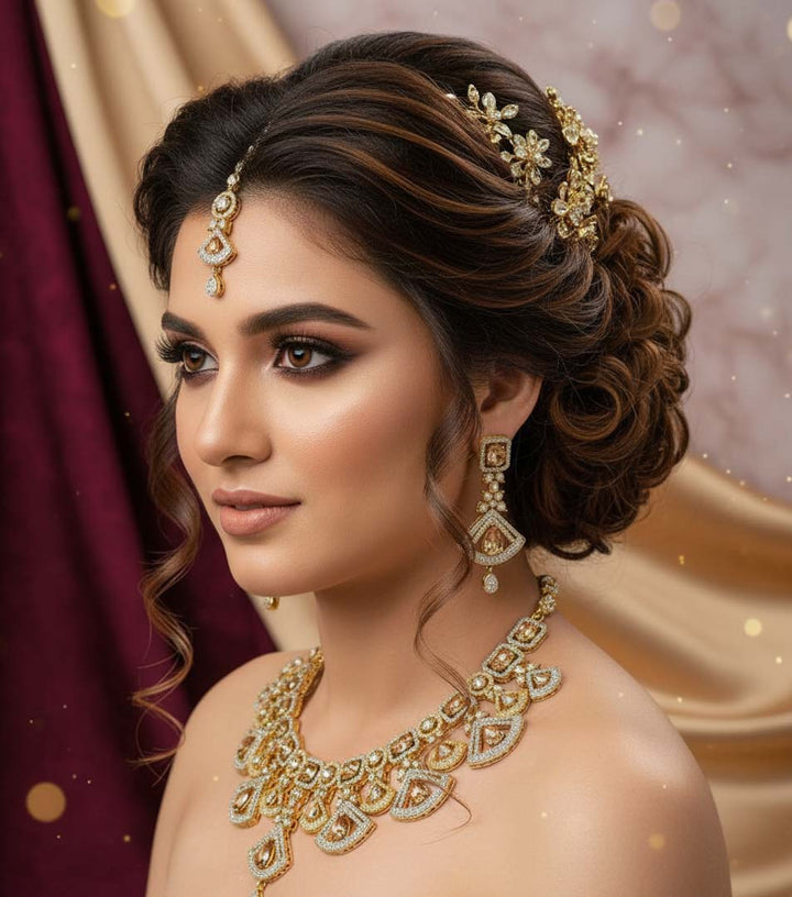 Two Tone Bride Cz Set