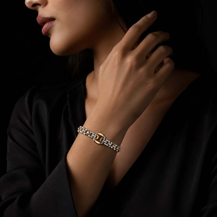 Crown Link Bracelet