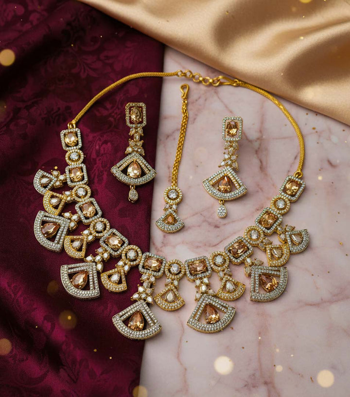 Two Tone Bride Cz Set