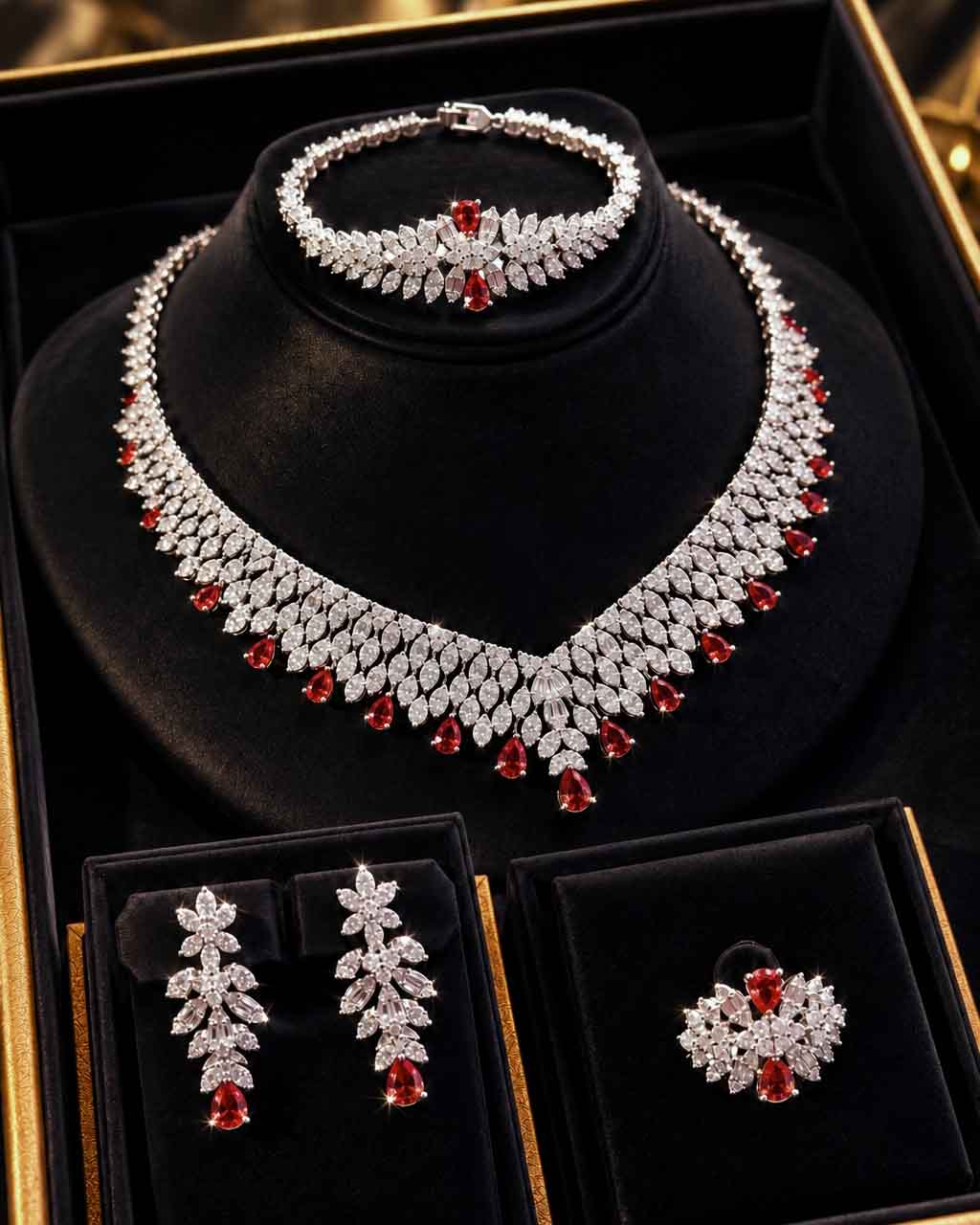 Radiant White Cz Set