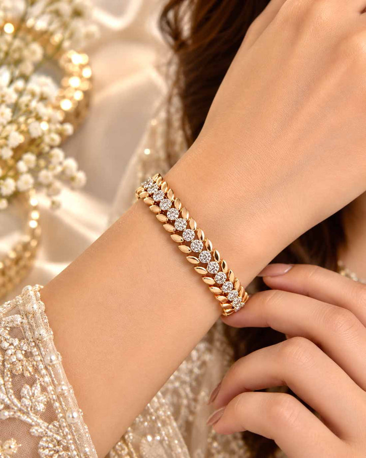 Elaris Gold Cz Bracelet