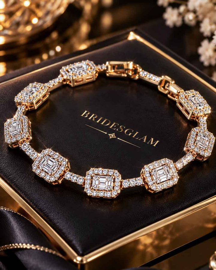 Regal Square Cz Bracelet