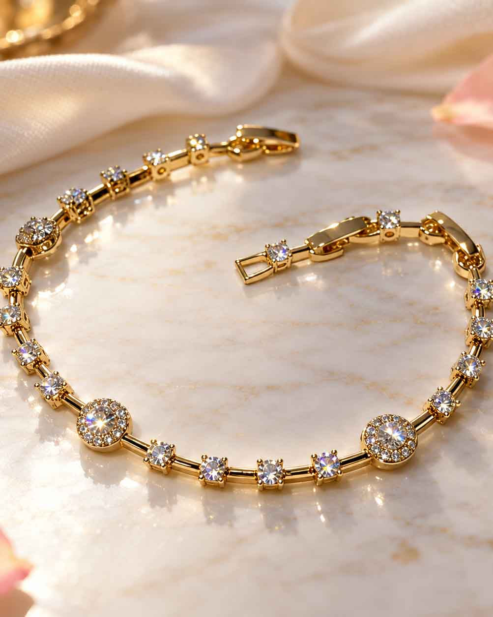 Diamond Cut Glossy Bracelet