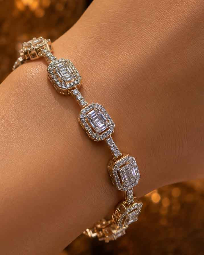 Regal Square Cz Bracelet