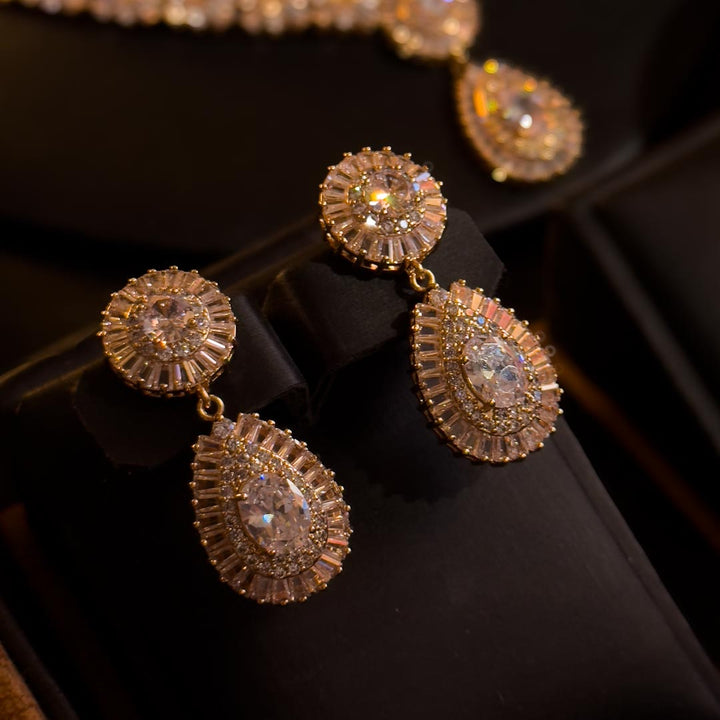 Dubai Gold Plated Zircon Set