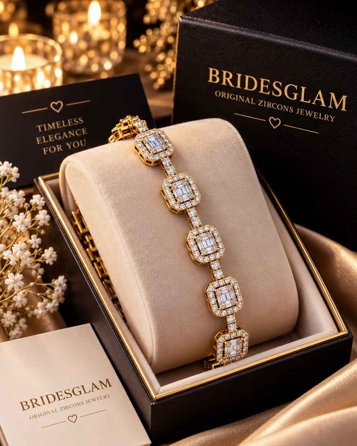 Regal Square Cz Bracelet