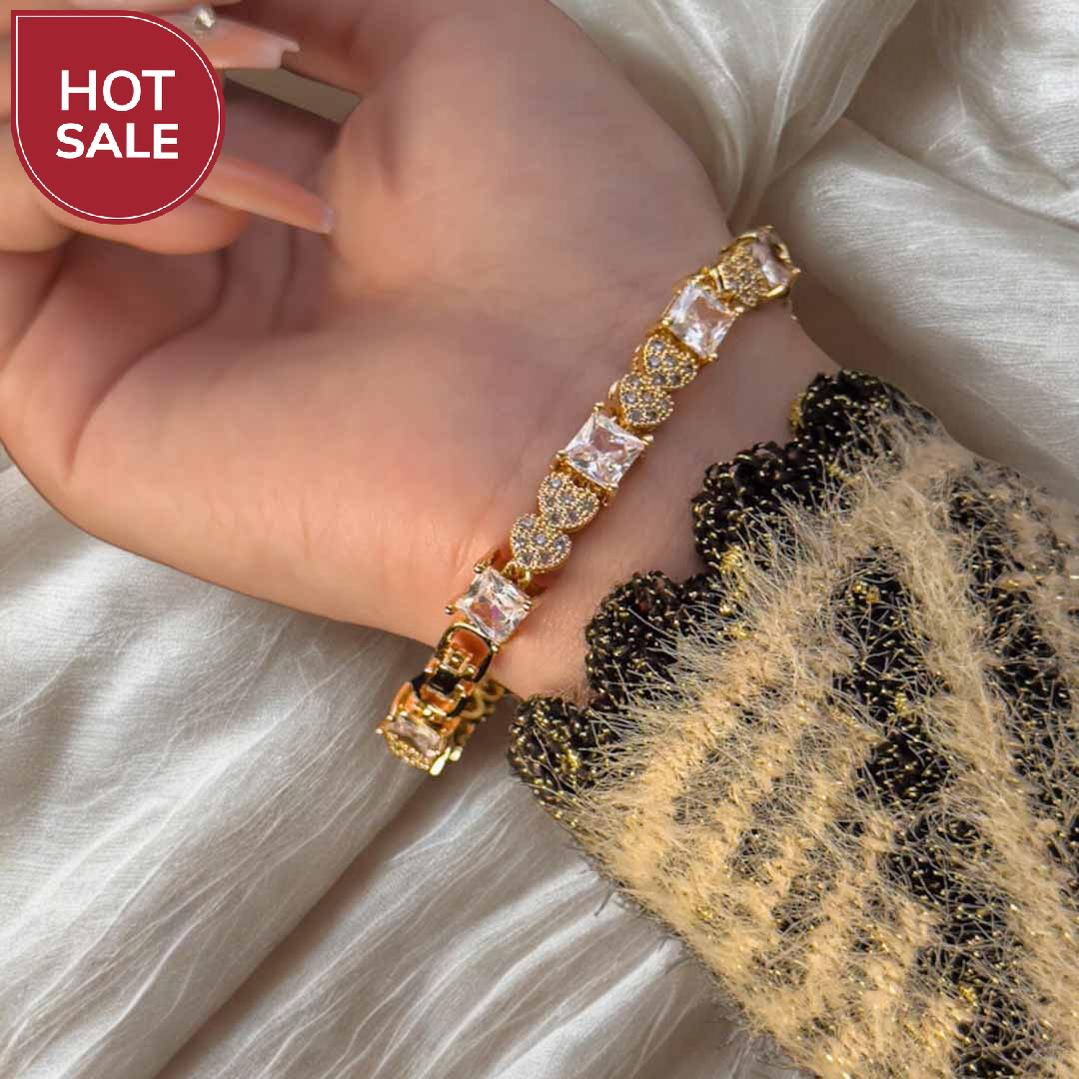 Royal Radiant Heart Bracelet