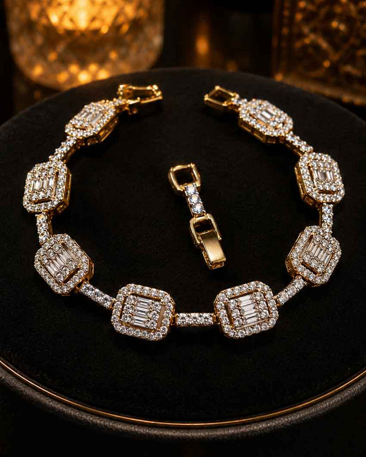 Regal Square Cz Bracelet