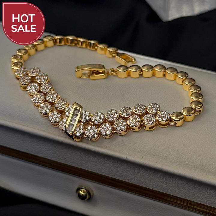 Double Row Cz Bracelet