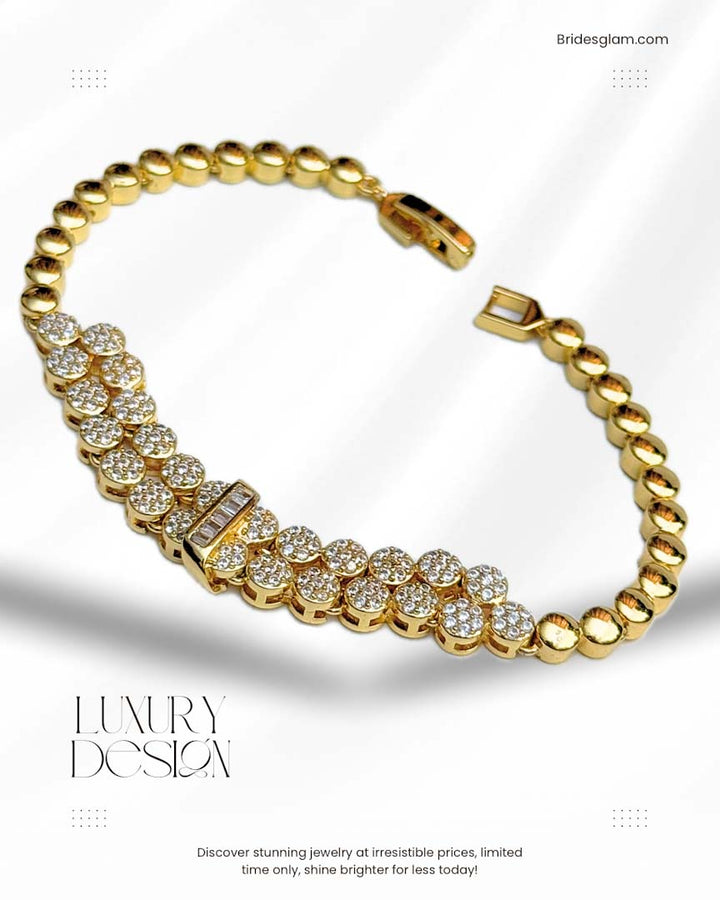 Double Row Cz Bracelet
