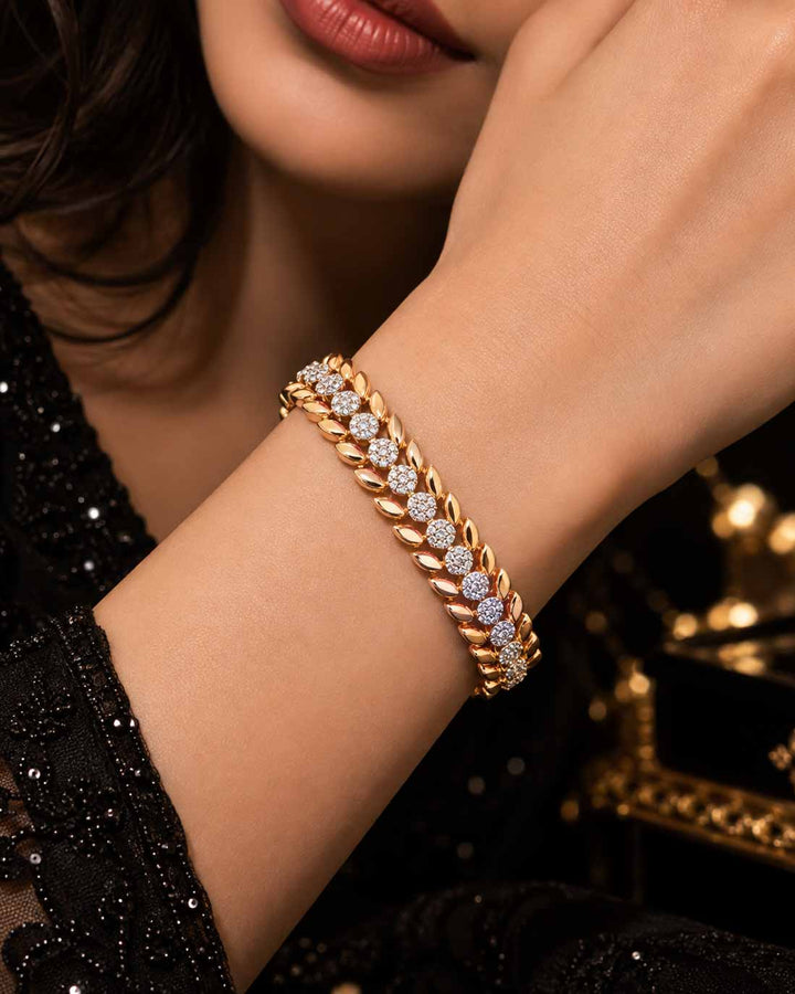 Elaris Gold Cz Bracelet