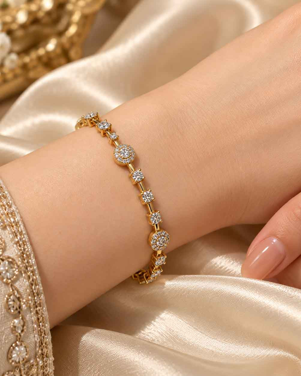 Diamond Cut Glossy Bracelet