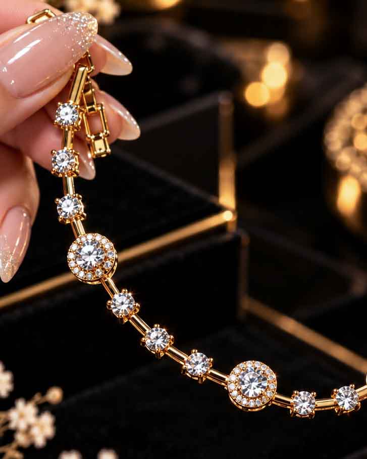 Diamond Cut Glossy Bracelet