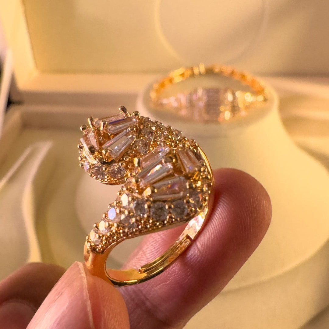 Dubai Gold Cz Bride Set