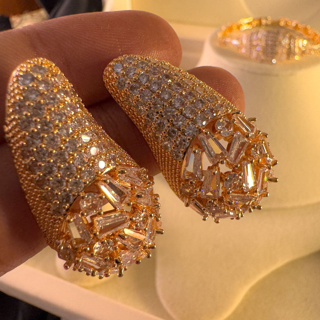 Dubai Gold Cz Bride Set