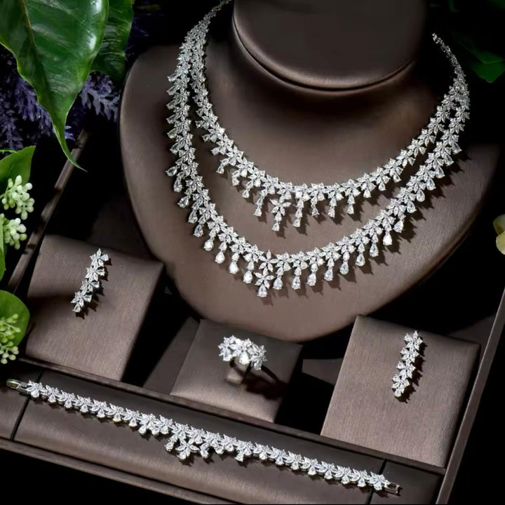 Double Layered Bride Cz Set