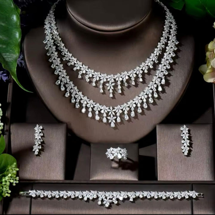 Double Layered Bride Cz Set