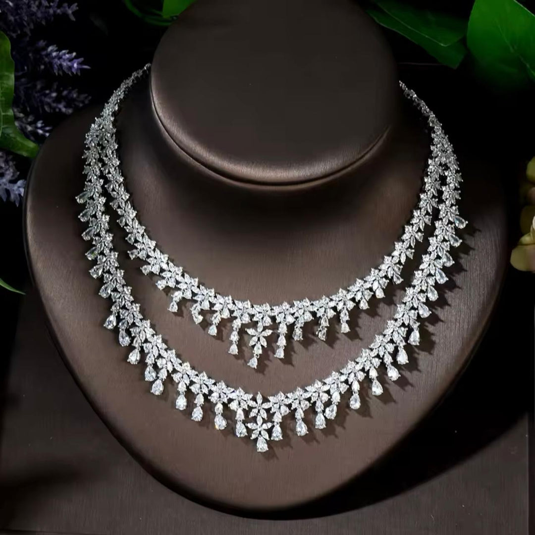 Double Layered Bride Cz Set