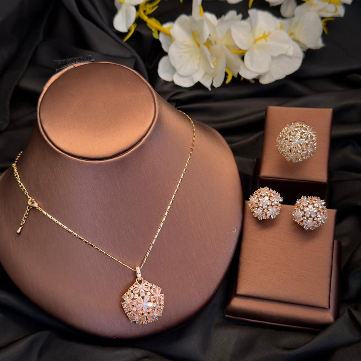 Dubai Gold Cz Set