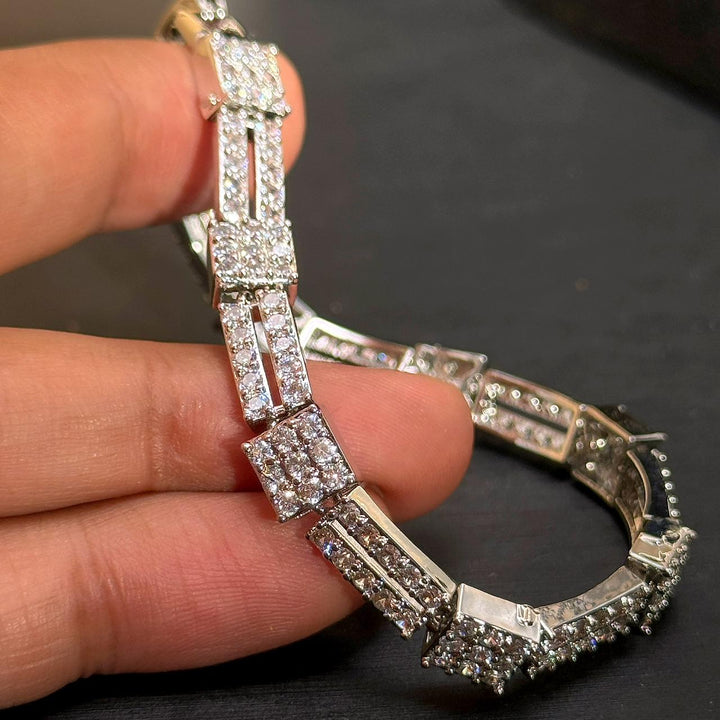 Diamond Cut Zircon Bracelet