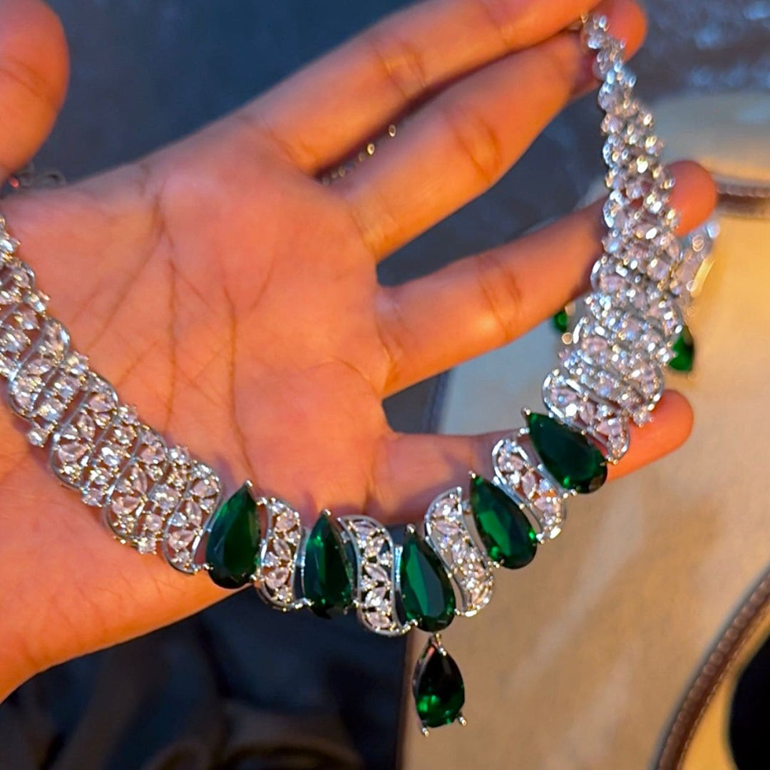 Princess Green Cz Set