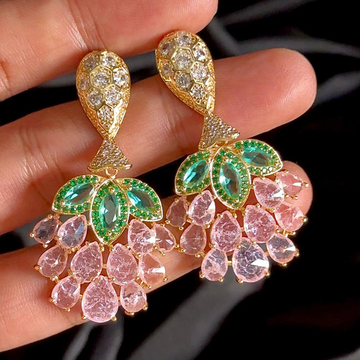 Pink Crush Stone Earrings