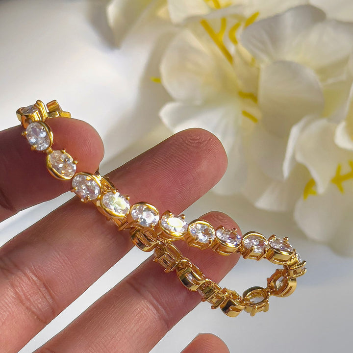 Oval Shaped Cz Bracelet