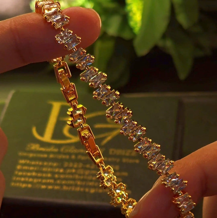 24k Gold Plated Zircon Bracelet