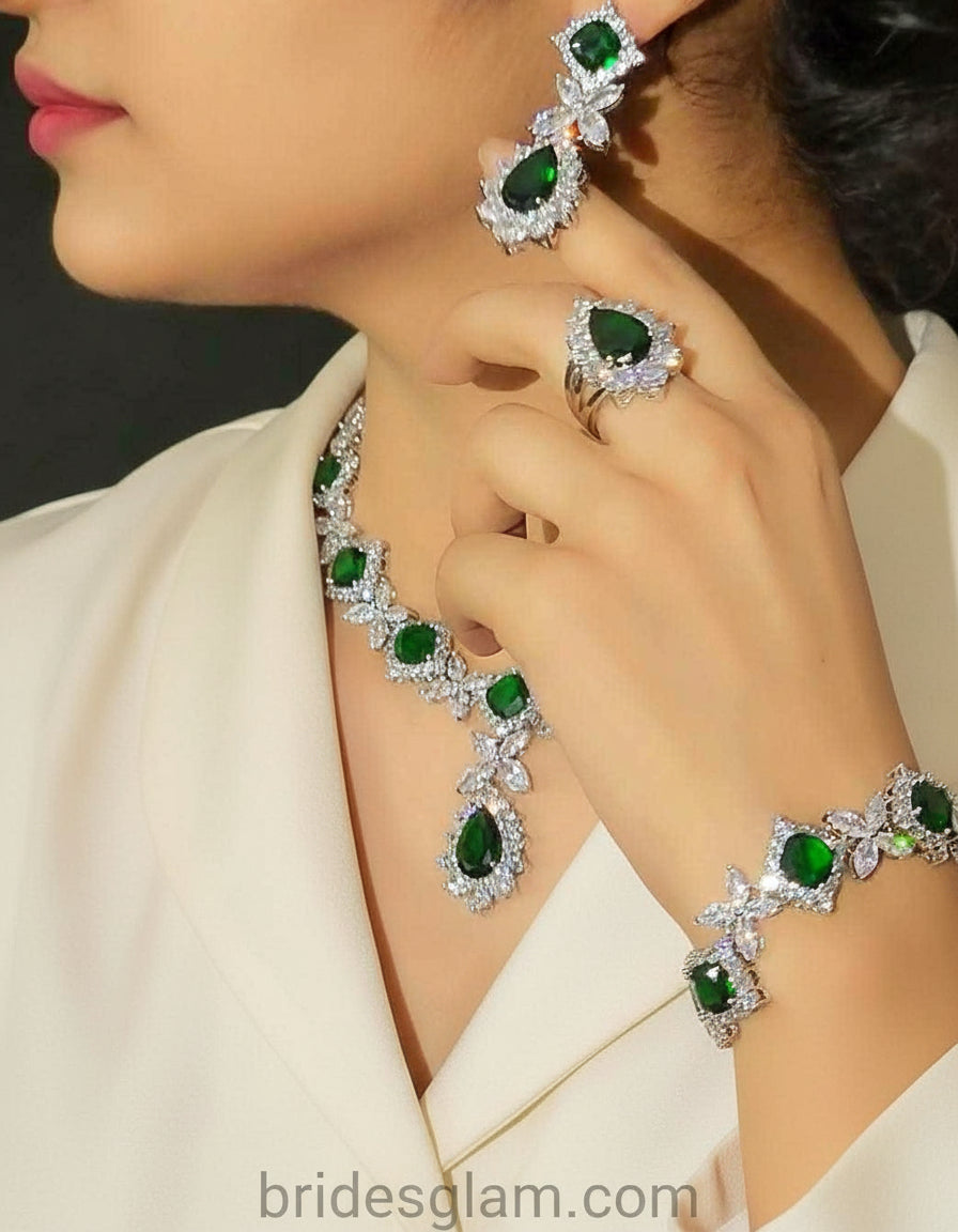 Green Cubic Zircon Set